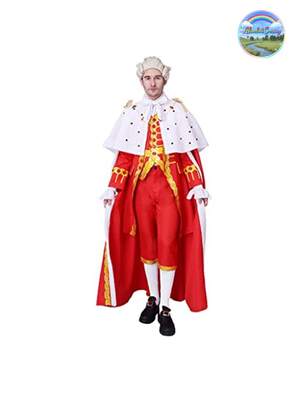 Hamilton King George Cosplay Costume Mens Colonial Robe Outfit